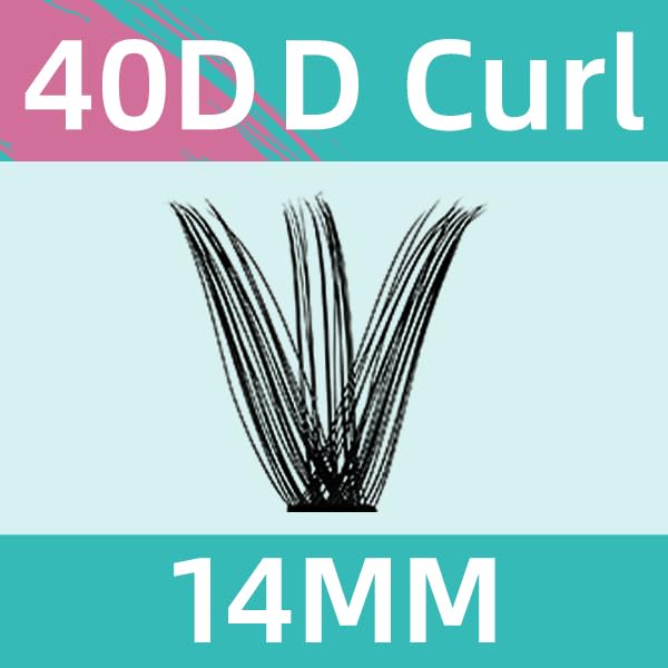 Lash Clusters Wispy 280PCS Eyelash Extension 40D Cluster Lashes Individual Lashes DIY Lash Extension Natural Look Cluster Eyelash Extensions Soft False Eyelashes at Home for Beginners(14mm)