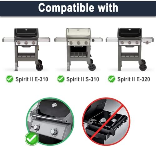 X Home Flavorizer Bars Replacement for Weber Spirit 2 Grill with GS4 Grilling System, Spirit II E-310 Grill Parts, Replace Part# 67046, Porcelain-enameled, 5-Pack