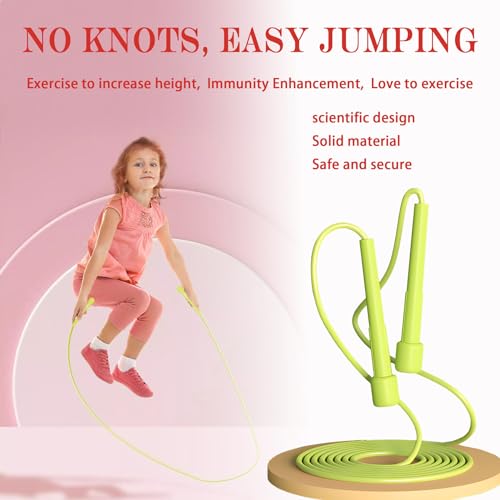 Kids Jump Rope, 3-Pack Set, Jump Rope for Kids 8-12, Beginners, and Adults - Lightweight, Tangle-Free, Adjustable PVC Rope - Jump Rope Kids, Jump Rope for Women (3 pcs)