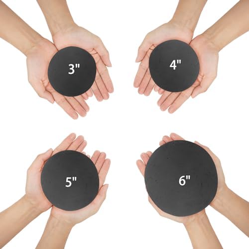 Skyflame Ceramic Fire Balls, Set of 15 Round Fire Stones Set for Indoor and Outdoor Fire Pits or Fireplaces Accessory, 3 Inch, Black