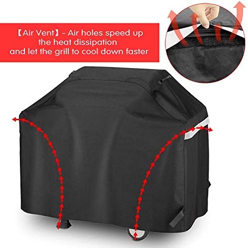 Uniflasy 65 Inch Outdoor Grill Cover for Nexgrill BBQ Cover for Weber Charbroil Kenmore Brinkmann Dyna-Glo Grills, Heavy Duty Waterproof, Special Fade and UV Resistant Material 600 D Polyester