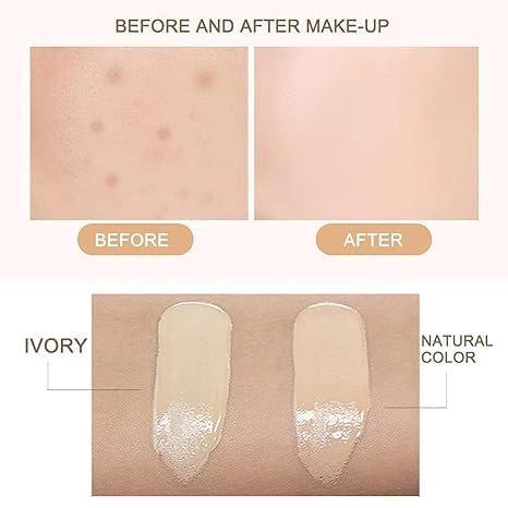 Perbella Cc Cream Self Adjusting For Mature Skin, Perbella Cc Cream For Older Women, unroxah Skin Tone Adjusting Cc Cream Spf 43, Cc Cream Foundation, Moisturizing, Non-Greasy, Breathable (Natural)