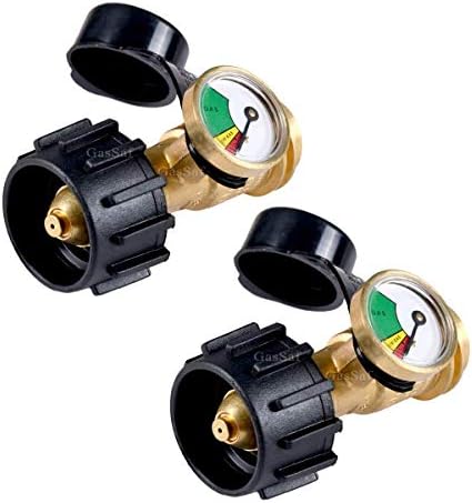 GasSaf Propane Tank Gauge Propane Level Indicator 5lb-40lb Propane Tanks Gas Pressure Meter for RV Camper, BBQ Gas Grill, Fire Pit and More
