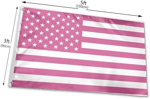 Custom Pink America Flag 3X5 Ft Personalized Flags Design Your Image Funny Tapestry Poster For Decorate Clubs Concerts Bars University Dormitories Living Rooms Bedrooms
