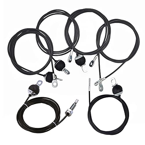 J Bryant Fitness Gym Cable Replacement Fitness Pulley Thick 0.2inch/5mm Heavy Duty Steel Wire Rope for Home Gym Cable Pulley Machine Accessories (Optional, Customize)