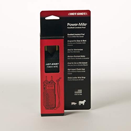 HOT-SHOT® Power-Mite® Pocket-Size Electric Livestock Prod | Pocket Sized Cattle Prod | Handheld Livesock Prod