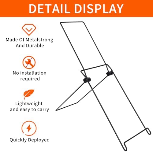 2 Pack Solar Panel Stand, Folding Solar Panel Stand, No Fixed Installation Required Sturdy and Lightweight Suitable for Solar Panels Less Than 0.35 Inches Thick