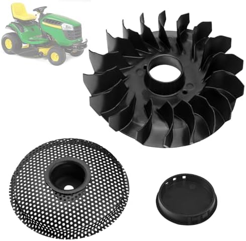 796200 Flywheel Fan and Screen Kit Compatible with B&S Lawn Garden Equipment Engine & John Deere E100, D100 17.5 HP Riding Mower