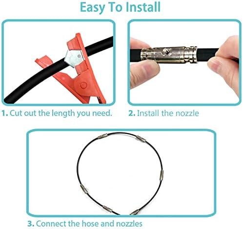 1/4" OD High Pressure Nylon Tubing for Outdoor Misting System 65.6ft/20m Misting Line for Patio Patio Mister for Cooling Water Mister Hose for Umbrella (1/8" ID)