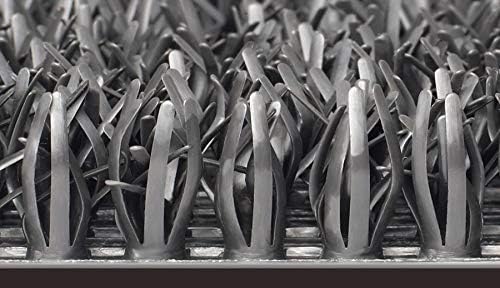 CLEAN MACHINE 10376911 Astroturf Dirt Trapper Doormat, 23.5" x 35.5", Flair Flint Gray