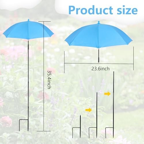 Plant Umbrellas for Outdoor Plants, Garden Umbrella Shade for Potted Plants and Garden Beds, Provide Shade to Defend Plants From Blazing Sun
