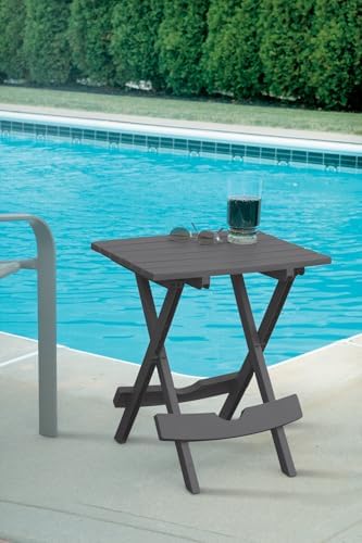 Adams Quik-Fold® Side Table - Charcoal