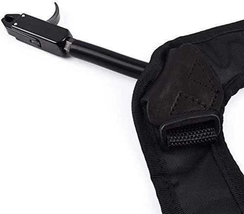 Archery Compound Bow Release Aid Trigger Caliper Shooting Camo/Black Design - Adjustable Black Wrist Strap (Pack of 1)