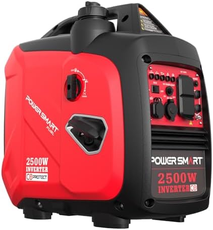 PowerSmart 2500-Watt Portable Inverter Generator with Quiet Technology and CO Protect
