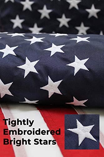 2x3 Nylon American Flag | Certified Made in USA, Outdoor Heavy-Duty | Fine Line Flag