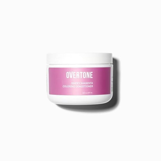 oVertone Haircare Color Depositing Conditioner - 8 oz Semi-Permanent Tint with Shea Butter & Coconut Oil - Temporary Vegan, Cruelty-Free Hair Tint/Dye - Smoky Magenta