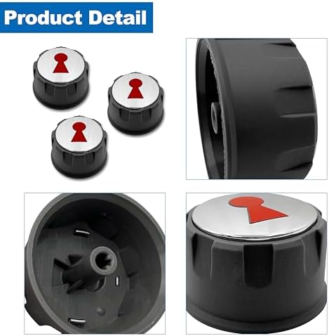 Control Knobs 69893 Compatible with Weber Spirit 200 & 300 Series (with Up Front Controls) Years 2013 and Newer(Set of 3)