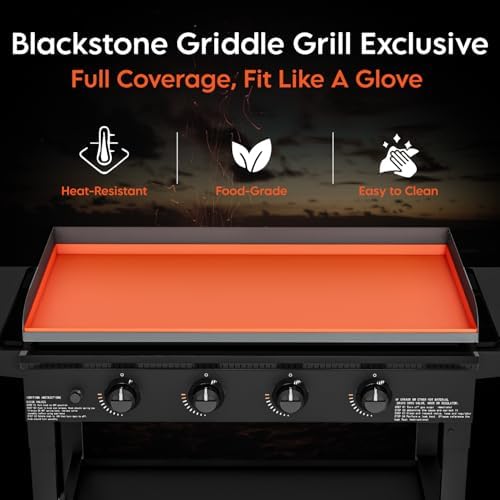 Silicone Griddle Mat for Blackstone Griddle 36 Inch - Food Grade Silicone Griddle Cover for Blackstone Flat Top Grill, 36" Thickened Buddy Mat Grilling Accessory for Black Stone Protection