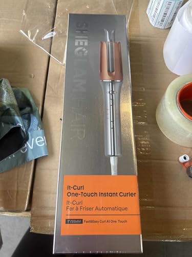 SHEGLAM Automatic Curling Iron 1 1/4 inch with 3 Temperatures Fast Heating, 2-Way Rotation, Anti-Scald, Anti-Tangle Rotating, Automatic Shut-Off for Hair Styling