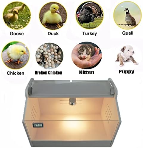 Intelligent Brooder Box 10-15 Newborns Chicks Quail Birds Small Animals Manual Incubators Poultry Heater Breeding Box