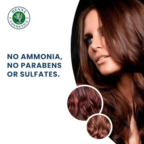 Henna Cosmetics Cypri Natural Henna Hair Color Dye, 100% Pure Henna Powder for Hair Growth Organic (Burgundy, 100 Gr + Free 50 Gr.)