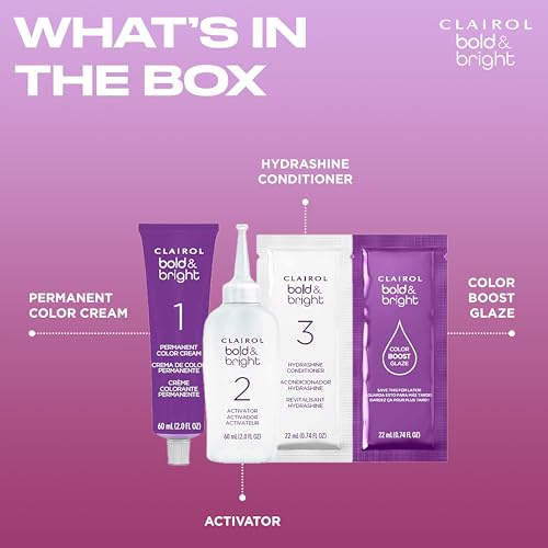 Clairol Bold & Bright Permanent Hair Dye, R6 Intense Cherry Hair Color, Pack of 1