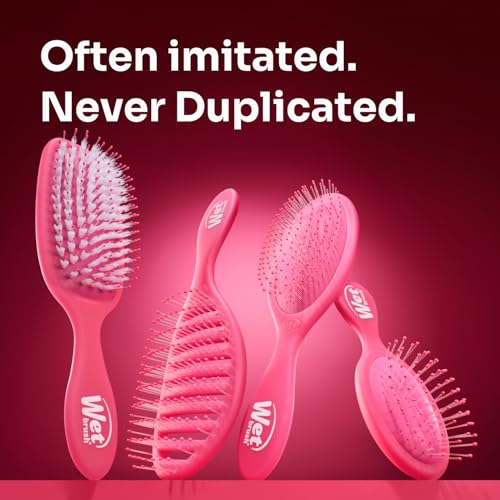 Wet Brush Original Detangler Hair Brush, Pink Frost - Ultra-Soft IntelliFlex Bristles - Detangling Brush Glides Through Tangles For All Hair Types (Wet Dry & Damaged Hair) - Women & Men