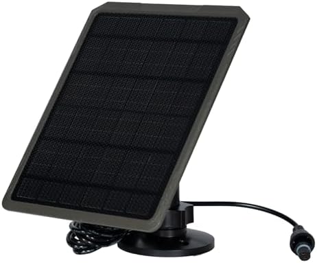 GardePro SP350 Solar Panel for Trail Camera, Built-in 5200mAh Rechargeable Battery, 12V/1A, 9V/1.3A, 6V/2A, Plug 5.5x2.1mm | 4.0x1.7mm, Waterproof