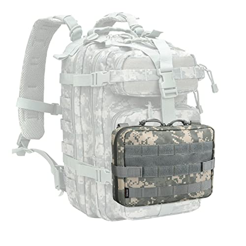 WYNEX Tactical Admin Molle Pouch, Medical EDC EMT Utility Bag Shell Design Attachment Pouches Hiking Belt Bags