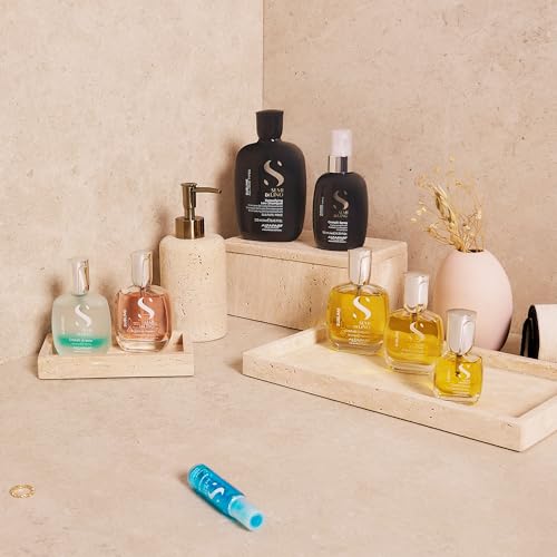 Alfaparf Milano Semi di Lino Sublime Cristalli Liquidi Hair Oil Serum with Thermal Protection - Anti Frizz Hair Serum & Smoothing Heat Protectant Spray with Vitamin E for Frizzy Hair (1.69 oz / 50 ml)