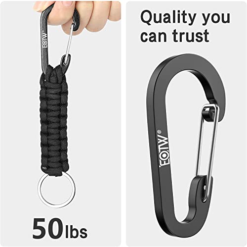 EOTW Paracord Keychain Clip Carabiner Paracord Lanyard for Keys Men Women 2Pack