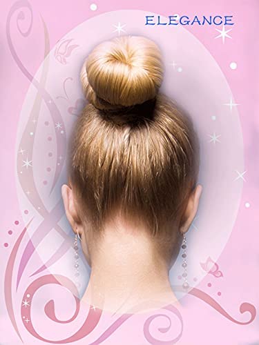 Stunner Cat Hair Bun Maker (37 Count, 3.5 inches Large, 3 inches Medium, 2 inches Small, Beige), Hair Doughnut Shaper for Girl