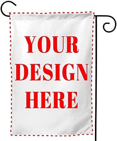 Custom Garden Flag, Personalized Yard Flags Decor, Add Your Own Picture/Text House Lawn Banner Double Sided Home Wall Decoration 12.5"x18"