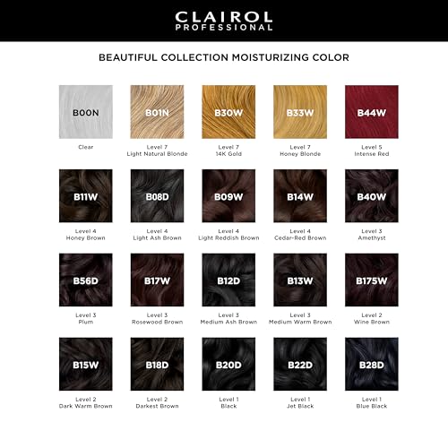 Clairol Professional Beautiful Collection Hair Color, 18D Darkest Brown, 3 oz. - Packaging May Vary