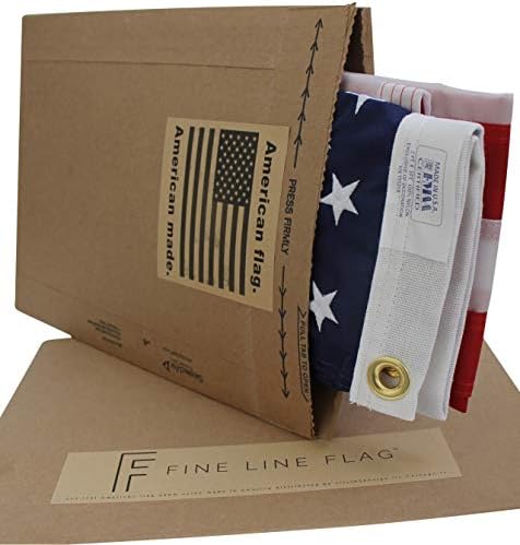 2x3 Nylon American Flag | Certified Made in USA, Outdoor Heavy-Duty | Fine Line Flag