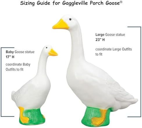 Fox Valley Traders Gaggleville® Large White Goose, Plastic Garden Décor, 23” High