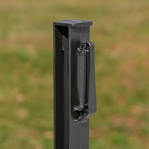 Zareba A-48B 4-Foot Step-in Electric Fence Posts - 50 Pack for Electric Fence System - Sturdy & Easy Installation, Black