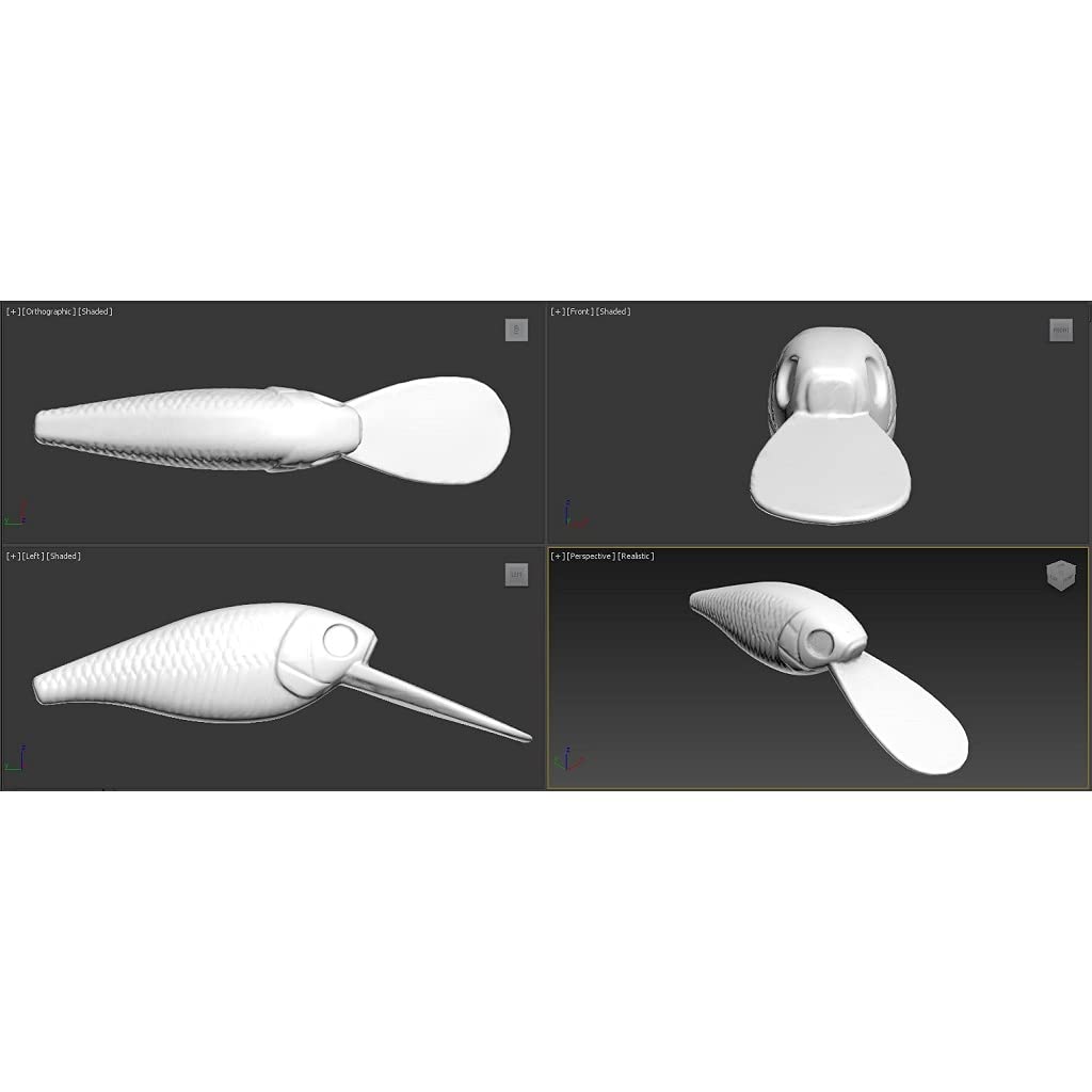 wLure 10 Blank Unpainted Crankbait Wide Wobble Deep Diver Jerkbait Slow Floating Fishing Lures with Free Eyes UPC549