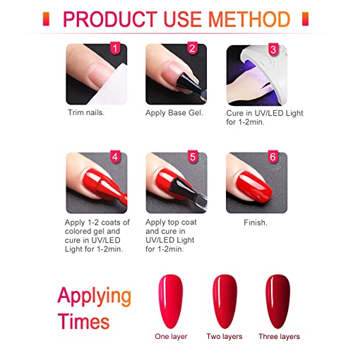 VENALISA 15ml Purple Gel Nail Polish, Light Purple Gel Polish Pastel Purple Color Soak Off UV LED Nail Gel Polish Nail Art Starter Manicure Salon DIY at Home, 0.53 OZ