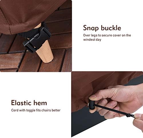 Patio Chair Covers Outdoor Furniture Covers Waterproof Fits up to 32" W x 37" D x 36" H 2Pack