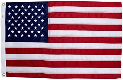 2x3 Nylon American Flag | Certified Made in USA, Outdoor Heavy-Duty | Fine Line Flag