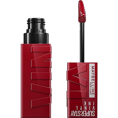 MAYBELLINE Super Stay Vinyl Ink Longwear No-Budge Liquid Lipcolor Make Up, Highly Pigmented Color and Instant Shine, Upbeat, 1 Count