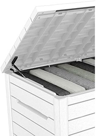 Keter XXL 230 Gallon Deck Storage Box Outdoor Patio Container ~ White