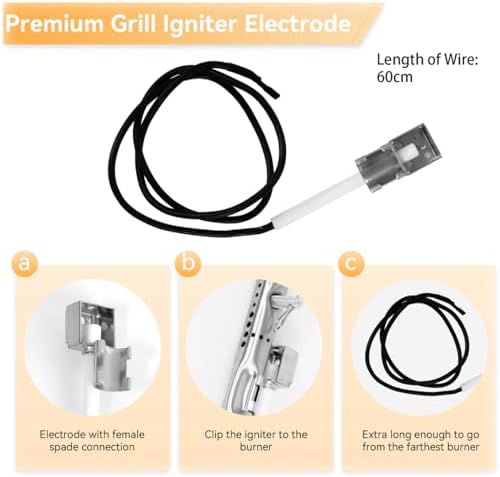 Grill Repair Parts for Charbroil Performance 2 Burner 463625217 463625219 463673519 463673517 463275517 Grill, G470-5200-W1 Heat Plates G470-0004-W1 Burner for char-broil 463625217 Replacement Parts