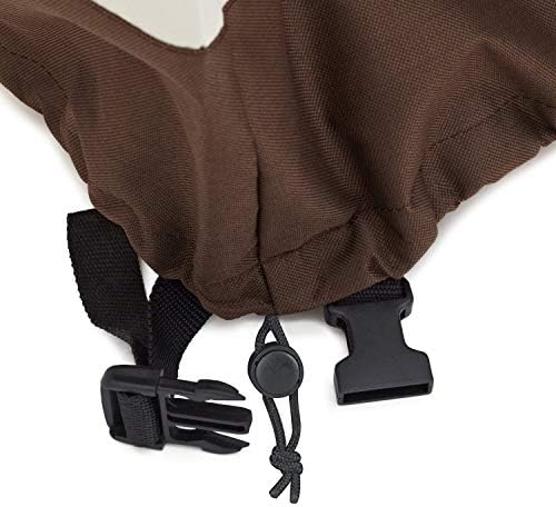 Amazon Basics Gas Grill Barbecue Cover for Outdoor, Waterproof, Anti-UV, Durable, 65 inch, Large, Beige