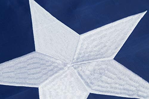 Homissor State of Texas 3x5 Feet Flag - Embroidered Sewn Heavy Duty 210D Oxford Nylon Flags Vivid Color - Brass Grommets and 4 Stitch Hemming