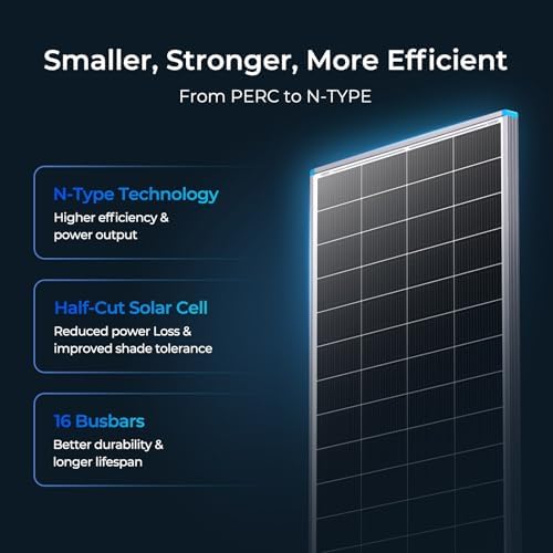 Renogy N-Type 400 Watt Solar Panel 24 Volt, 2Pcs 200W Solar Panels 16BB 25% High-Efficiency, PV Module Power Charger for RV Marine Cabin Roof Home Farm Battery and Other Off-Grid Applications