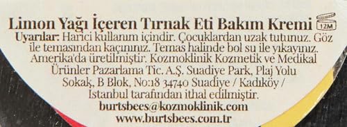 Burt's Bees, Cuticle Cream Lemon Butter, 0.6 Ounce (Pack of 3)