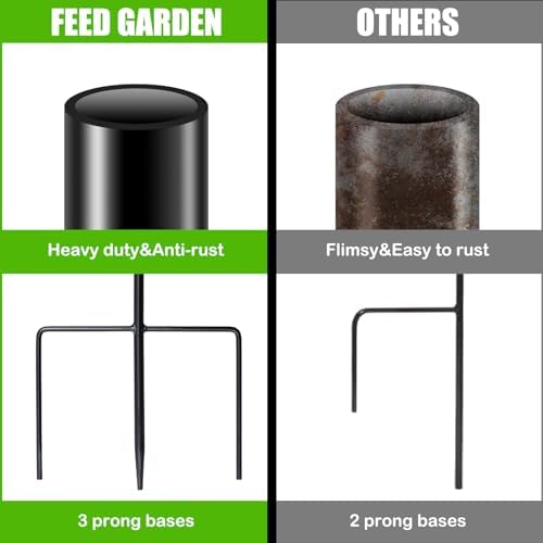 FEED GARDEN Adjustable 32 Inch Small Shepherds Hooks for Outdoor, Garden Hooks for Lanterns, Sheperds Hook for Hanging Plants, Bird Feeders, Solar Lights, Mason Jars, Weddings Decor,2 Pack