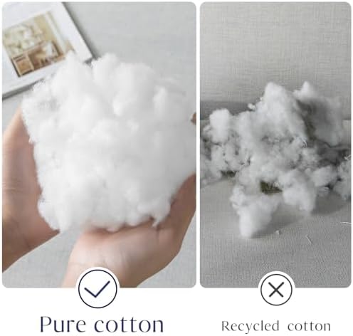 Ashler 20 x 20 Outdoor Pillows, Waterproof Inserts Set of 4 Water Resistant Throw Pillow Inserts, Hypoallergenic Pillows for Patio, Bench, Garden, Indoor Outdoor Summer Decorative